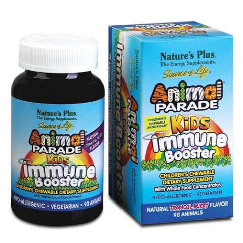 Nature's Plus Таблетки для зміцнення дитячого імунітету Nature's Plus Animal Parade Kids Immune Booster 90 Animals - зображення 1