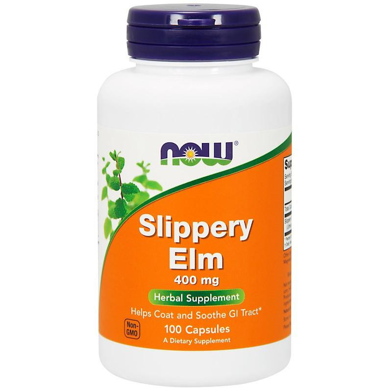 Now Slippery Elm 400 mg Foods 100 сaps - зображення 1