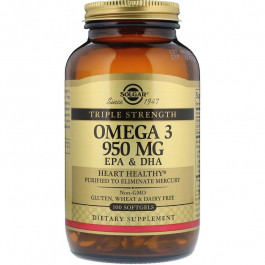 Solgar Витамины Triple Strength Omega-3 950 100гелкапс (36313020)