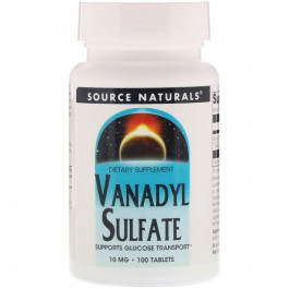 Source Naturals Vanadyl Sulfate, 10 mg, 100 Tab