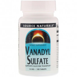   Source Naturals Vanadyl Sulfate, 10 mg, 100 Tab