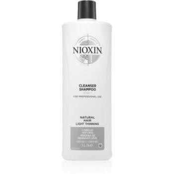 Nioxin System 1 Cleanser Shampoo очищуючий шампунь для тонкого і нормального волосся 1000 мл - зображення 1