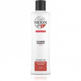 Nioxin System 4 Color Safe Cleanser Shampoo м'який шампунь для фарбованого та пошкодженого волосся 300 мл