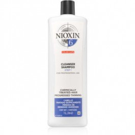Nioxin System 6 Color Safe Cleanser Shampoo очищуючий шампунь для волосся пошкодженого хімічним шляхом 1000