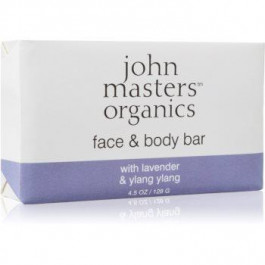 John Masters Organics Lavender & Ylang Ylang зволожуюче мило для обличчя та тіла 128 гр