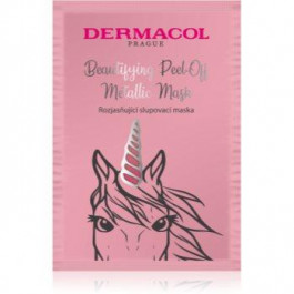Dermacol Beautifying Peel-Off Metallic Mask маска-пілінг для сяючої шкіри