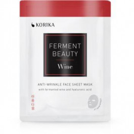 KORIKA FermentBeauty тканинна маска проти зморшок із ферментованим вином і гіалуроновою кислотою 20 гр