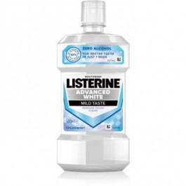 Listerine Advanced White Mild Taste рідина для полоскання ротової порожнини з відбілюючим ефектом 500 мл