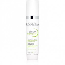 Bioderma Sebium Night Peel розгладжувальна ексфоліативна сироватка проти недосконалостей шкіри 40 мл