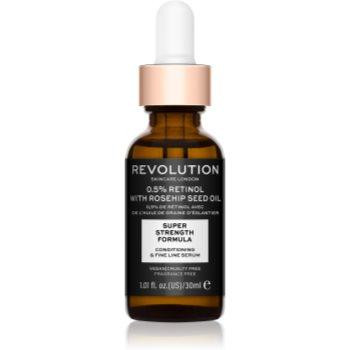 Revolution Skincare 0.5% Retinol Super Serum with Rosehip Seed Oil зволожуюча сироватка проти зморшок 30 мл - зображення 1