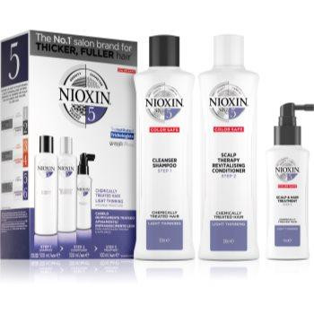 Nioxin System 5 Color Safe Chemically Treated Hair Light Thinning косметичний набір (для нормального, грубо - зображення 1