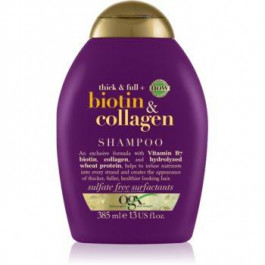 Ogx Biotin & Collagen  шампунь для збільшення густоти волосся для об’єму волосся 385 мл