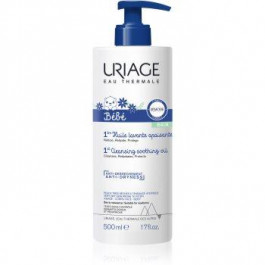   Uriage Bebe 1st Cleansing Soothing Oil заспокоююча очищуюча олійка для сухої та атопічної шкіри 500 мл