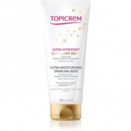   Topicrem UH BODY Ultra-Moisturizing Sparkling Body інтенсивно зволожувальне молочко для тіла з блискітками 20