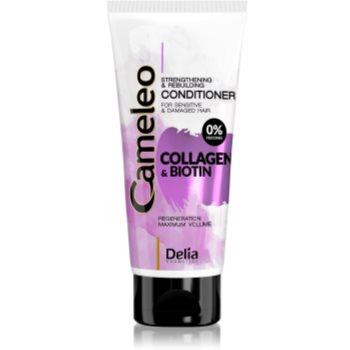 Delia Cosmetics Cameleo Collagen & Biotin зміцнюючий кондиціонер для пошкодженог та ослабленого волосся 200 мл - зображення 1