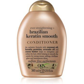 Ogx Brazilian Keratin Smooth кондиціонер для розгладження волосся для блиску та шовковистості волосся 38 - зображення 1