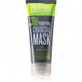 AVON Clearskin  Pore & Shine Control очищуюча маска з активованим вугіллям 75 мл