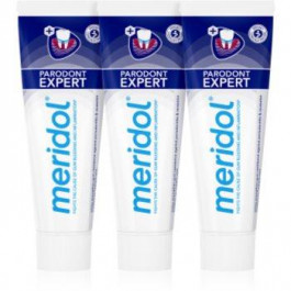 Meridol Parodont Expert зубна паста проти кровоточивості ясен та пародонтозу 3 x 75 мл