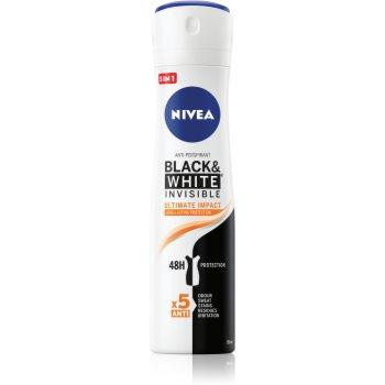 Nivea Invisible Black & White Ultimate Impact антиперспірант спрей 48 годин 150 мл - зображення 1