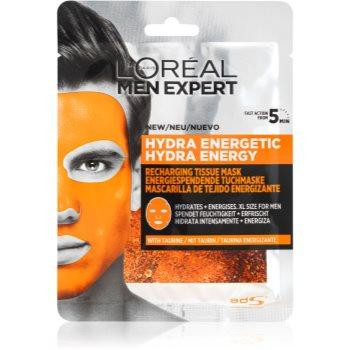 L'Oreal Paris Men Expert Hydra Energetic зволожувальнакосметична марлева маска для чоловіків 30 гр - зображення 1