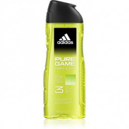 Adidas Pure Game гель для душу для обличчя, тіла та волосся 3в1 400 мл