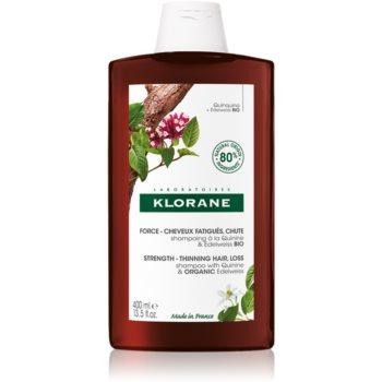 Klorane Quinine & Edelweiss Bio зміцнюючий шампунь проти випадіння волосся 400 мл - зображення 1