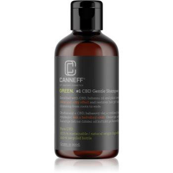 Canneff Green CBD Gentle Shampoo відновлюючий шампунь для блиску та шовковистості волосся 200 мл - зображення 1