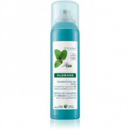 Klorane Aquatic Mint сухий шампунь для волосся, що піддається шкідливому впливу забрудненого повітря 150 мл