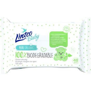 Linteo Baby 100% Biodegradable дитячі вологі серветки 48 кс - зображення 1