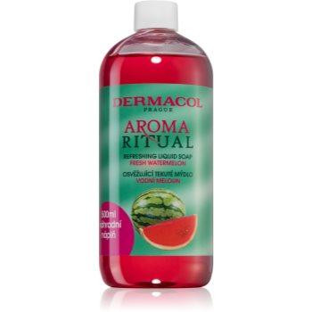 Dermacol Aroma Ritual Fresh Watermelon рідке мило для рук змінне наповнення 500 мл - зображення 1