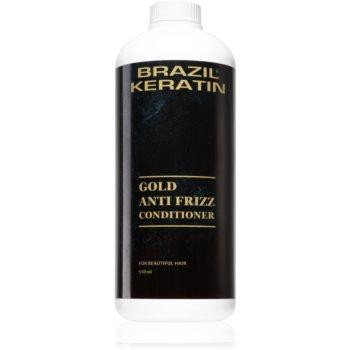 Brazil Keratin Gold кондиціонер з кератином для пошкодженого волосся 550 мл - зображення 1