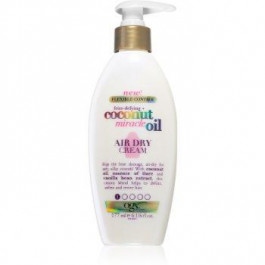 Ogx Coconut Miracle Oil поживний крем-захист від дії високих температур для швидшого сушіння волосся фен