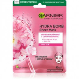   Garnier Skin Naturals Hydra Bomb тканинна маска для обличчя з роз'яснюючим ефектом 28 гр