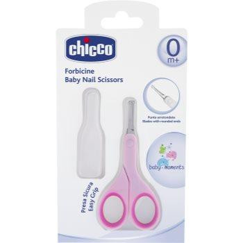 Chicco Baby Moments дитячі ножиці з круглим кінчиком 0m+ Pink 1 кс - зображення 1