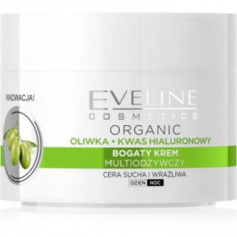 Eveline Green Olive денний та нічний зволожуючий крем проти зморшок з екстрактом оливи 50 мл