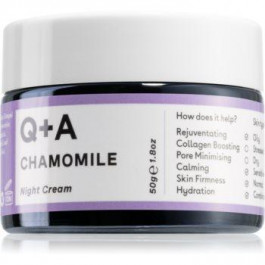 Q+A Chamomile нічний заспокоюючий крем з екстрактом ромашки 50 гр