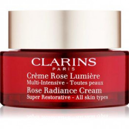 Clarins Rose Radiance Cream Super Restorative відновлюючий денний крем проти зморшок  50 мл