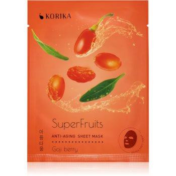 KORIKA SuperFruits Goji Berry - Anti-aging Sheet Mask омолоджуюча маска для обличчя Goji berry 25 гр - зображення 1