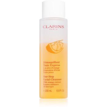 Clarins One-Step Facial Cleanser очищуючий тонік для зняття макіяжу з екстрактом апельсина 200 мл - зображення 1