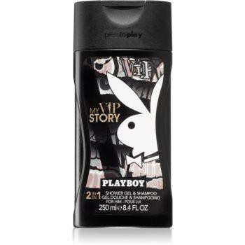 Playboy My VIP Story гель для душу та шампунь 2 в 1 для чоловіків 250 мл - зображення 1