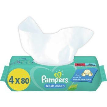 Pampers Fresh Clean XXL вологі очищуючі серветки для дітей для чутливої шкіри 4x80 кс - зображення 1