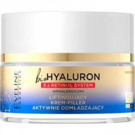 Eveline Bio Hyaluron 3x Retinol System денний та нічний крем з ліфтінговим ефектом 50+ 50 мл