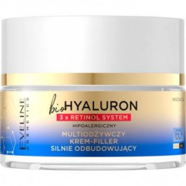 Eveline Bio Hyaluron 3x Retinol System відновлюючий крем для зміцнення шкіри 60+ 50 мл