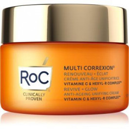 RoC Multi Correxion Revive + Glow крем проти зморшок з роз'яснюючим ефектом з вітаміном С 50 мл