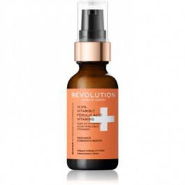 Revolution Skincare Vitamin C 12,5% + Ferulic Acid Vitamins антиоксидантна сироватка для розгладження та роз'яснення шкі