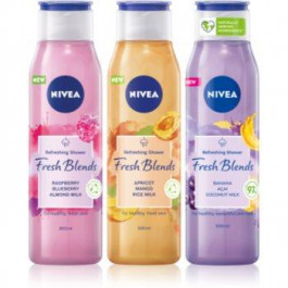 Nivea Fresh Blends освіжаючий гель для душа 3 x 300 ml (вигідна упаковка)