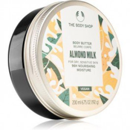 The Body Shop Almond Milk поживне масло для тіла для сухої та чутливої шкіри 200 мл