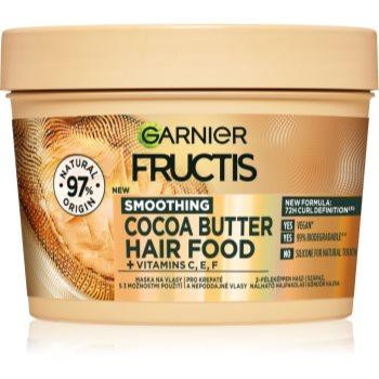 Garnier Fructis Cocoa Butter Hair Food поживна маска для волосся з маслом какао 390 мл - зображення 1