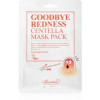 Benton Goodbye Redness Centella заспокійлива косметична марлева маска для проблемної шкіри 10 кс - зображення 1