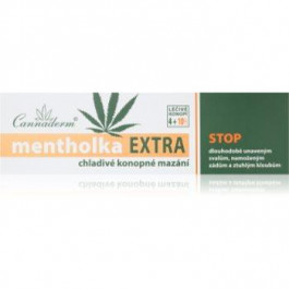 Cannaderm Mentholka EXTRA cooling lubrication охолоджуючий гель з ментолом з екстрактом коноплі 150 мл